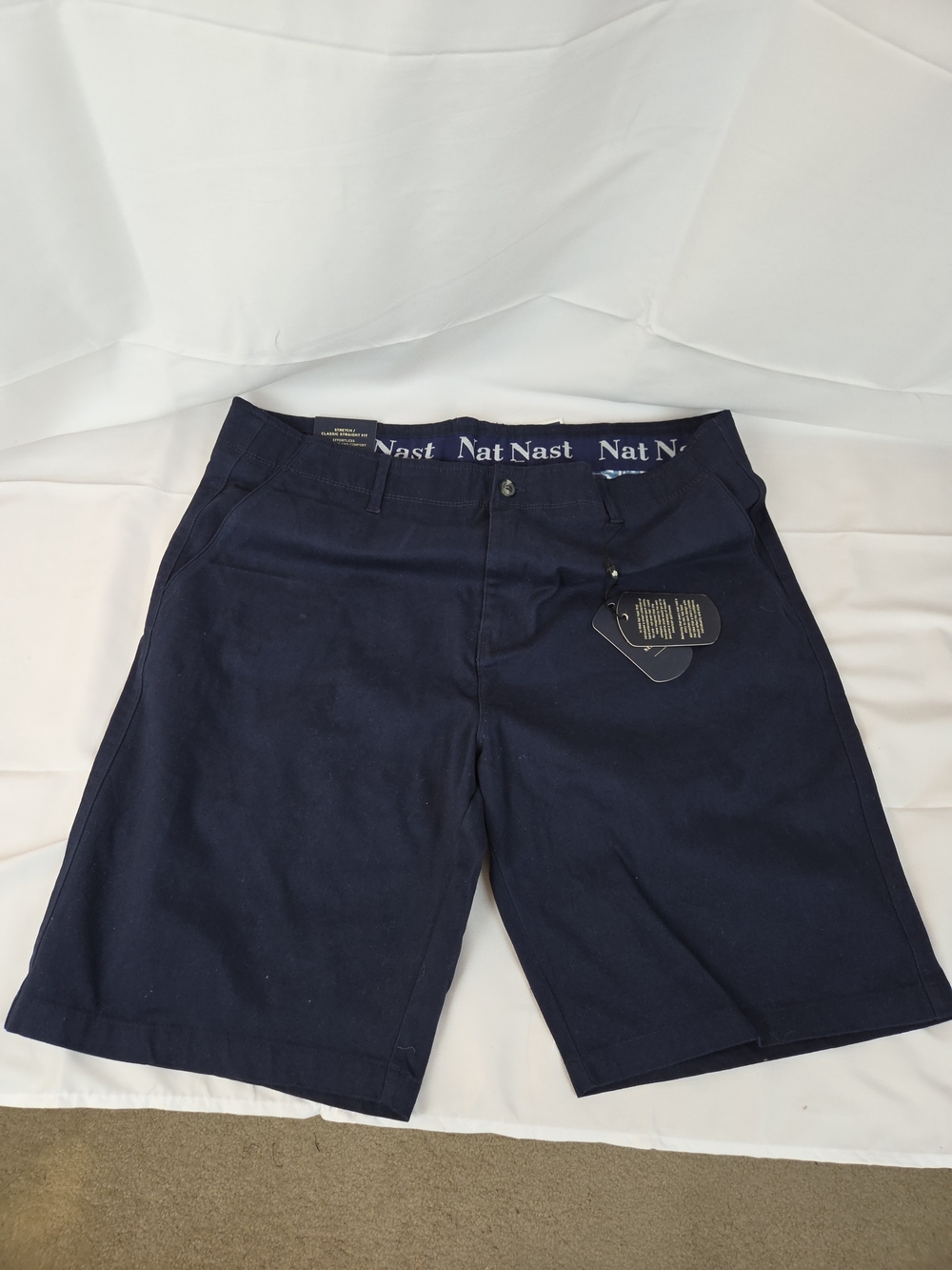 Nat Nast Men's Navy Blue Cargo Shorts